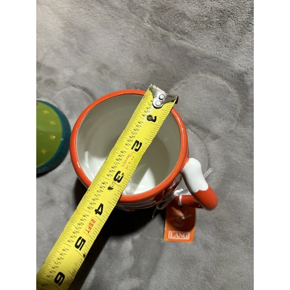 Lang by Design COFFEE MUG with lid Fox in a Hat New Large
